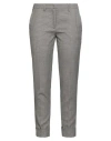 Fabiana Filippi Woman Pants Grey Size 12 Virgin Wool, Ecobrass In Gray