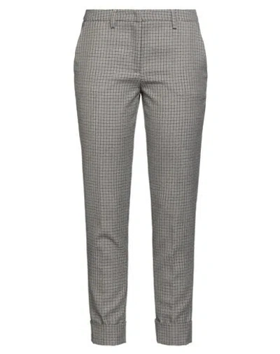 Fabiana Filippi Woman Pants Grey Size 12 Virgin Wool, Ecobrass In Gray