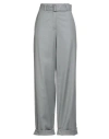 Fabiana Filippi Woman Pants Grey Size 12 Virgin Wool, Polyamide, Elastane In Gray