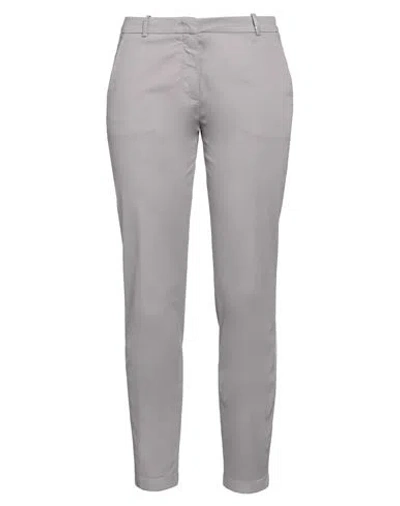 Fabiana Filippi Woman Pants Grey Size 4 Cotton, Elastane, Brass