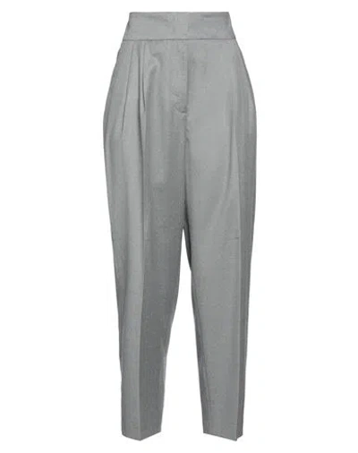 Fabiana Filippi Woman Pants Grey Size 8 Virgin Wool, Polyamide, Elastane In Grey