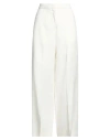 Fabiana Filippi Woman Pants Ivory Size 10 Linen, Viscose, Polyester In Neutral
