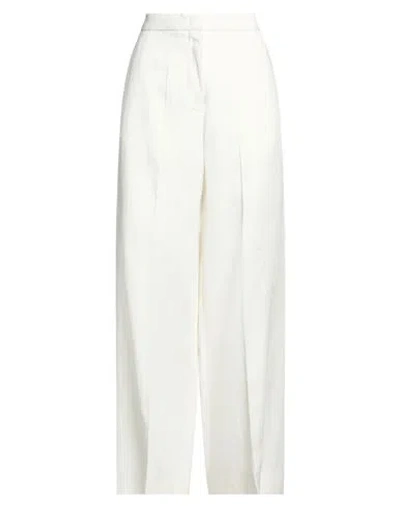 Fabiana Filippi Woman Pants Ivory Size 10 Linen, Viscose, Polyester In Neutral