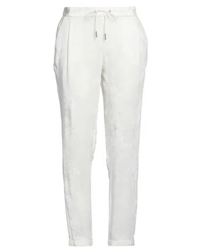 Fabiana Filippi Woman Pants Ivory Size 10 Viscose, Elastane In White