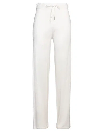 Fabiana Filippi Woman Pants Ivory Size 14 Virgin Wool In White