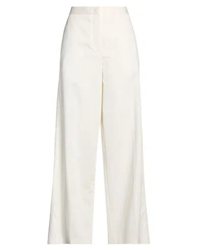 Fabiana Filippi Woman Pants Ivory Size 6 Cotton, Elastane In White