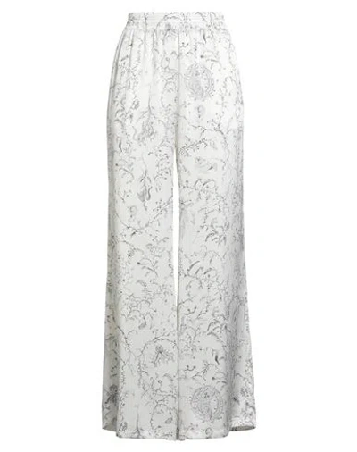 Fabiana Filippi Woman Pants Ivory Size 8 Silk In White