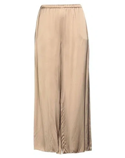 Fabiana Filippi Woman Pants Khaki Size 10 Polyester, Elastane In Brown