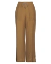 Fabiana Filippi Woman Pants Khaki Size 10 Viscose, Silk In Beige
