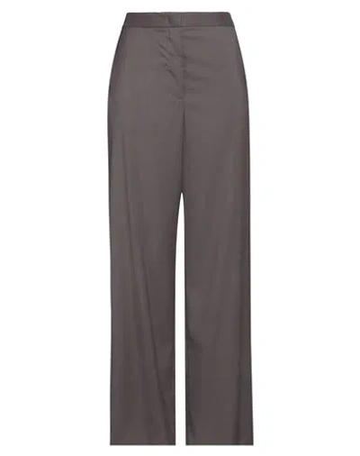 Fabiana Filippi Woman Pants Lead Size 10 Merino Wool In Grey