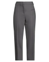 Fabiana Filippi Woman Pants Lead Size 8 Polyester, Virgin Wool, Elastane In Gray