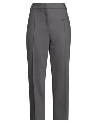 Fabiana Filippi Woman Pants Lead Size 8 Polyester, Virgin Wool, Elastane In Gray