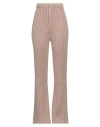 Fabiana Filippi Woman Pants Light Brown Size 4 Wool, Alpaca Wool, Polyester, Silk, Cashmere In Beige