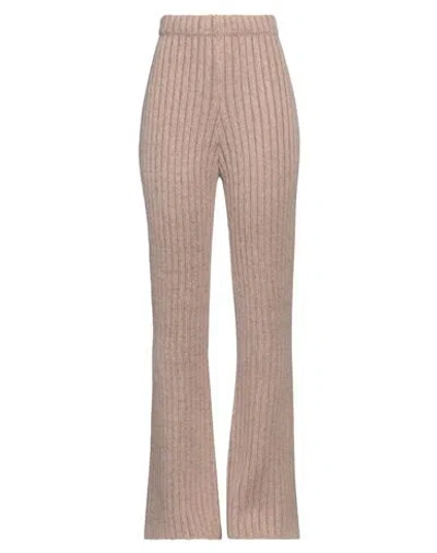 Fabiana Filippi Woman Pants Light Brown Size 4 Wool, Alpaca Wool, Polyester, Silk, Cashmere In Beige