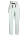 Fabiana Filippi Woman Pants Light Green Size 10 Virgin Wool, Silk, Cashmere, Leather In Green