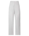 Fabiana Filippi Woman Pants Light Grey Size 10 Merino Wool, Polyamide In White