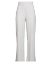 Fabiana Filippi Woman Pants Light Grey Size 6 Polyester, Virgin Wool, Elastane In White
