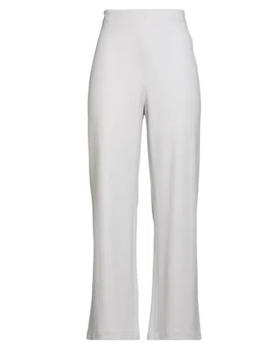 FABIANA FILIPPI FABIANA FILIPPI WOMAN PANTS LIGHT GREY SIZE 10 VIRGIN WOOL, POLYAMIDE