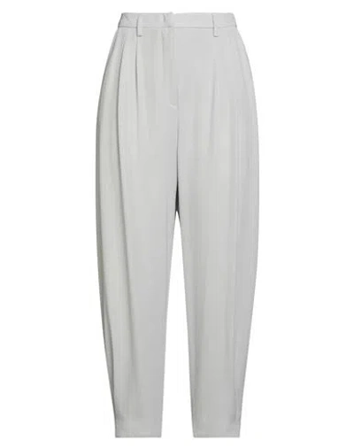 Fabiana Filippi Woman Pants Light Grey Size 10 Virgin Wool, Viscose In Gray