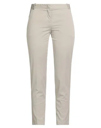 FABIANA FILIPPI FABIANA FILIPPI WOMAN PANTS LIGHT GREY SIZE 4 COTTON, ELASTANE