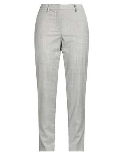 Fabiana Filippi Woman Pants Light Grey Size 4 Virgin Wool, Ecobrass In Animal Print