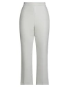Fabiana Filippi Woman Pants Light Grey Size 6 Polyester, Virgin Wool, Elastane In Gray