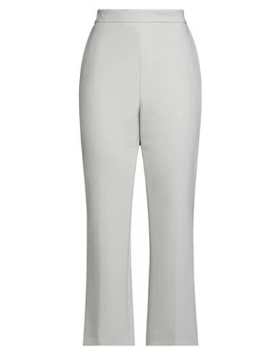 Fabiana Filippi Woman Pants Light Grey Size 6 Polyester, Virgin Wool, Elastane In Gray