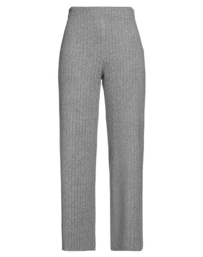 Fabiana Filippi Woman Pants Light Grey Size 8 Virgin Wool, Viscose, Silk, Cashmere, Polyester In Gray