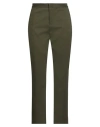 Fabiana Filippi Woman Pants Military Green Size 12 Cotton, Elastane In Green