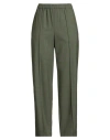 Fabiana Filippi Woman Pants Military Green Size 14 Virgin Wool, Polyamide, Elastane In Green