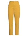 Fabiana Filippi Woman Pants Mustard Size 12 Cotton, Elastane In Yellow