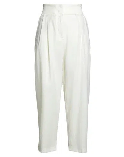 Fabiana Filippi Woman Pants Off White Size 8 Viscose, Lyocell, Virgin Wool, Elastane