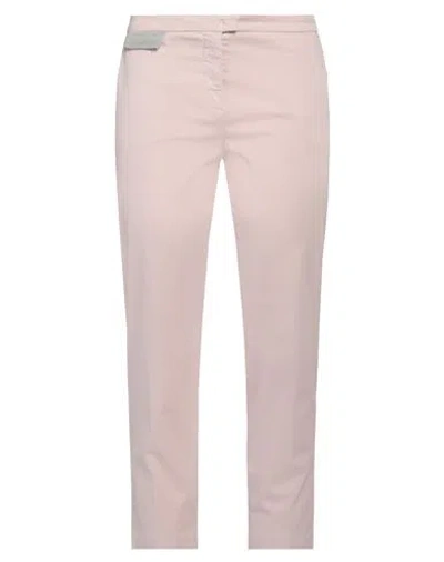 Fabiana Filippi Woman Pants Pastel Pink Size 10 Cotton, Elastane, Brass