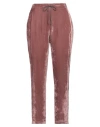 Fabiana Filippi Woman Pants Antique Rose Size 10 Viscose, Elastane In Pink