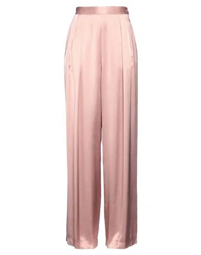 FABIANA FILIPPI FABIANA FILIPPI WOMAN PANTS ANTIQUE ROSE SIZE 8 VISCOSE, WOOL