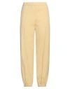 Fabiana Filippi Woman Pants Pastel Yellow Size 8 Polyester, Viscose, Elastane In Yellow