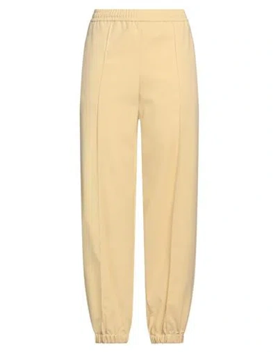 Fabiana Filippi Woman Pants Pastel Yellow Size 8 Polyester, Viscose, Elastane