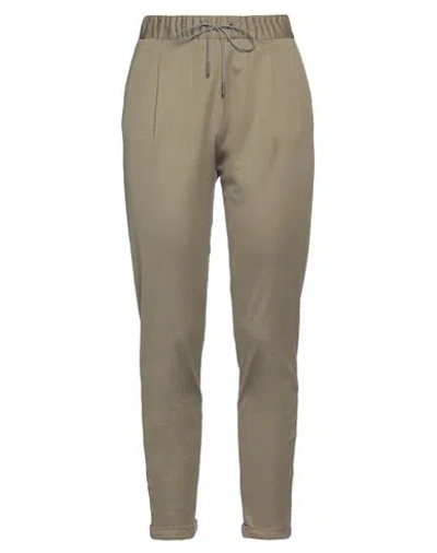 Fabiana Filippi Woman Pants Sage Green Size 8 Cotton, Brass
