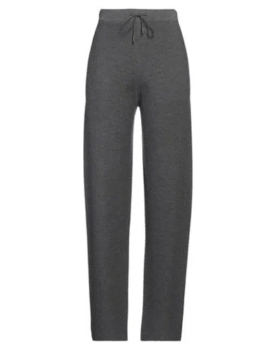 Fabiana Filippi Woman Pants Charcoal Size 8 Virgin Wool, Cotton, Cashmere In Grey