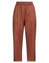 Fabiana Filippi Woman Pants Tan Size 10 Merino Wool, Cashmere In Brown