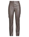 Fabiana Filippi Woman Pants Taupe Size 4 Polyester, Polyurethane In Brown