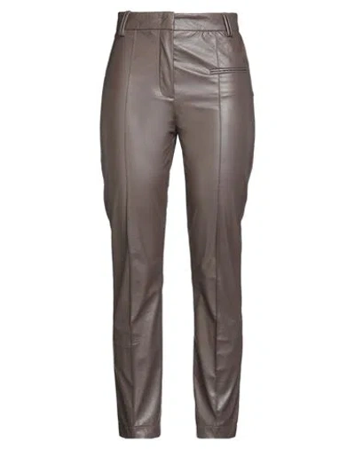 Fabiana Filippi Woman Pants Taupe Size 4 Polyester, Polyurethane In Brown