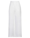 Fabiana Filippi Wide-leg Trousers With Soft Texture And High-quality Fabric Blend In White