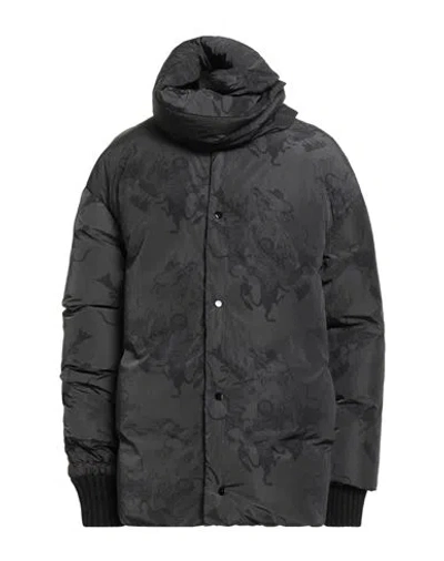 Fabiana Filippi Woman Puffer Black Size 12 Polyamide, Virgin Wool, Silk, Cashmere