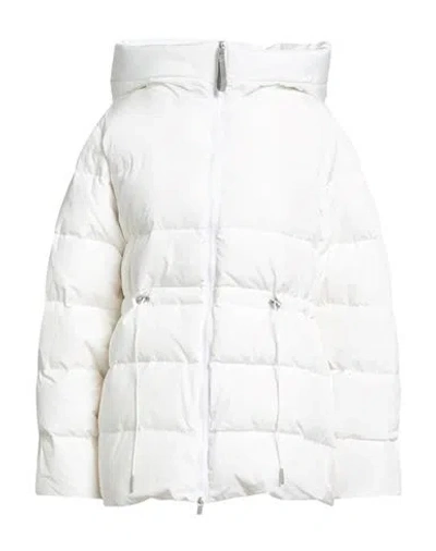 Fabiana Filippi Woman Puffer White Size 14 Polyester In Gray