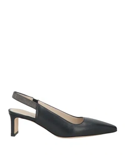 Fabiana Filippi Woman Pumps Black Size 6 Leather