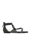 Fabiana Filippi Woman Sandals Black Size 8 Leather