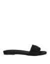 Fabiana Filippi Duchesse Bead-detailed Slides In Black