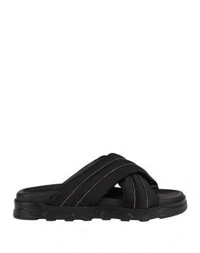 Fabiana Filippi Woman Sandals Black Size 8 Textile Fibers