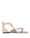 Fabiana Filippi Woman Sandals Blush Size 8 Leather In Pink